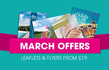 March offers on leaflets and flyers.